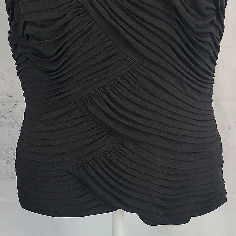 Cache Luxe Elegant Black Women's Special Occasion Top Size L - Picture 3 of 12